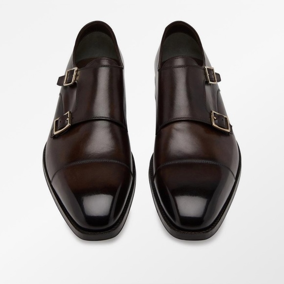 ºTOM FORDº Burnished Leather — ELKAN MONK STRAP ★Price Drop★